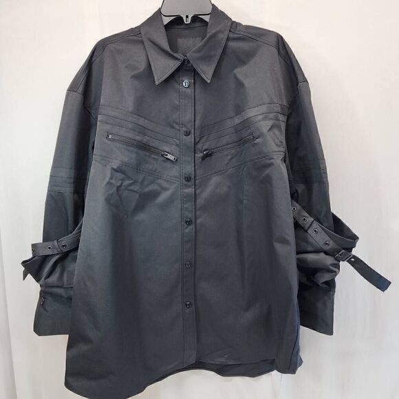T-One T1 Unisex Size XL Button Down Shirts Long Sleeve Shacket Jackets B9 - Picture 2 of 15